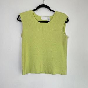 Liz Clairborne Vintage Green Sleeveless Top(M)